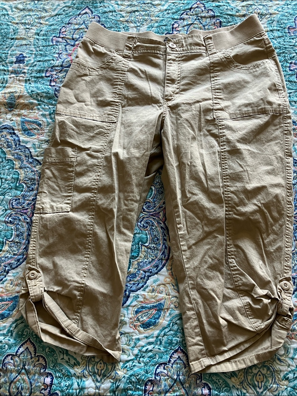 Riders by Lee Women's Tan Cargo Capris